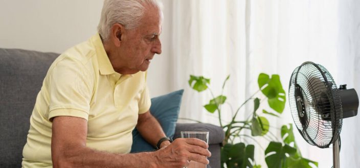 Cuadro de deshidratación a ancianos